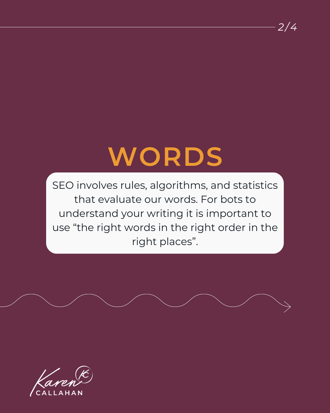 The power of words for SEO